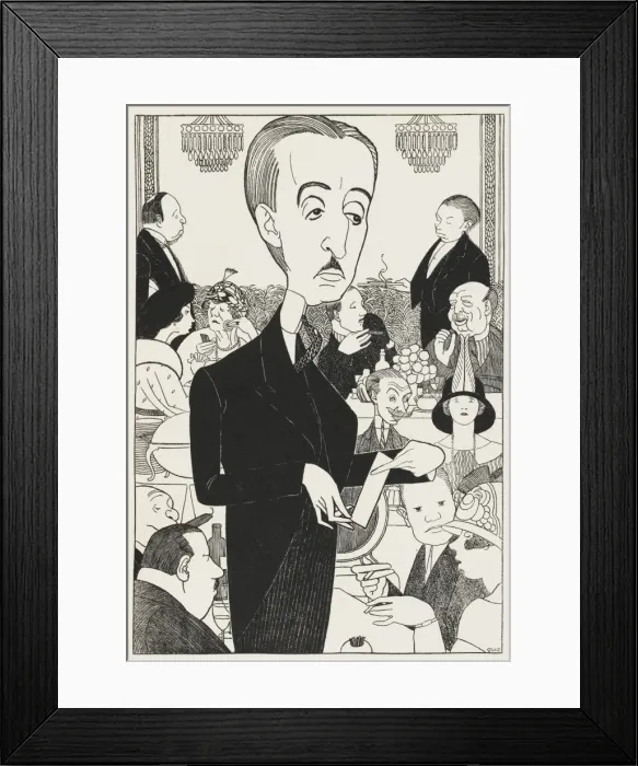 Framed Print : Monsieur Luigi in his restaurant Framed Print : Monsieur Luigi in his restaurant