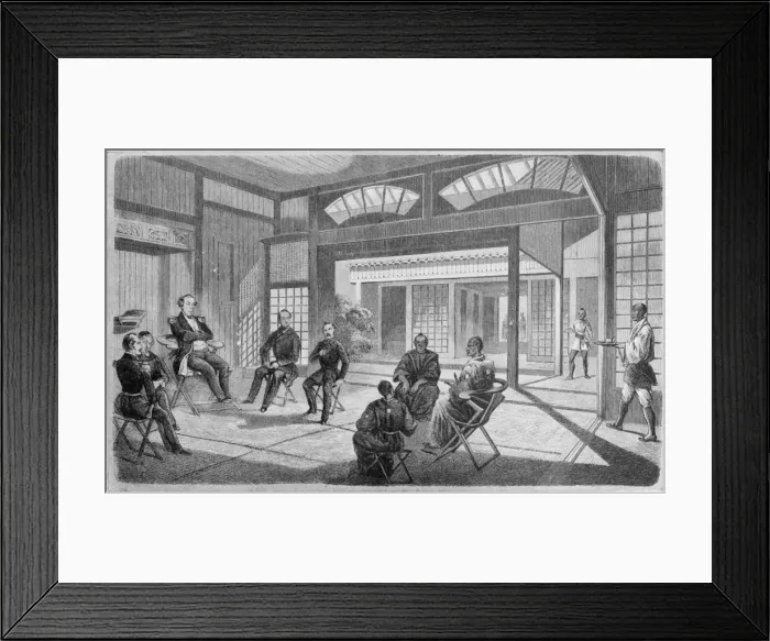 Framed Print : US-Japanese trade agreement Framed Print : US-Japanese trade agreement