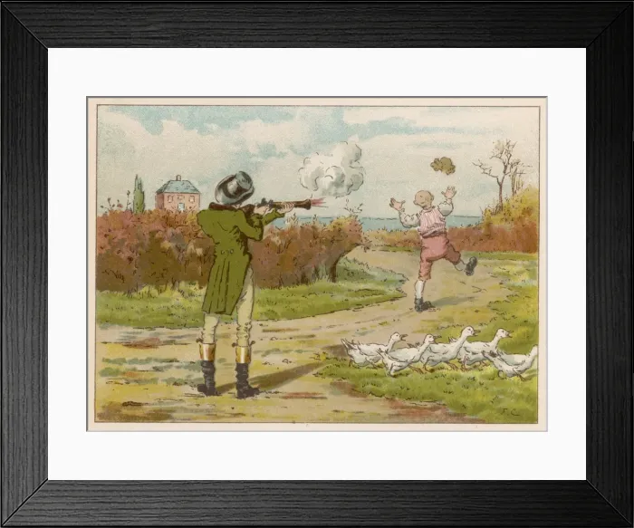 Framed Print : There was a little man, who had a little gun Framed Print : There was a little man, who had a little gun
