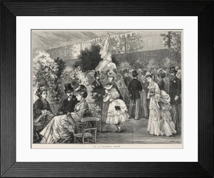 Framed Print : Flower Show 1872 Framed Print : Flower Show 1872