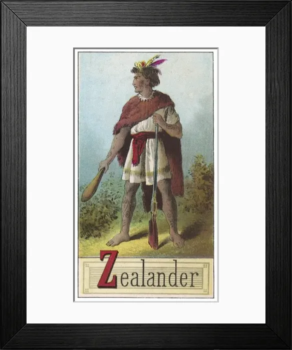 Framed Print : Maori man, New Zealand Framed Print : Maori man, New Zealand