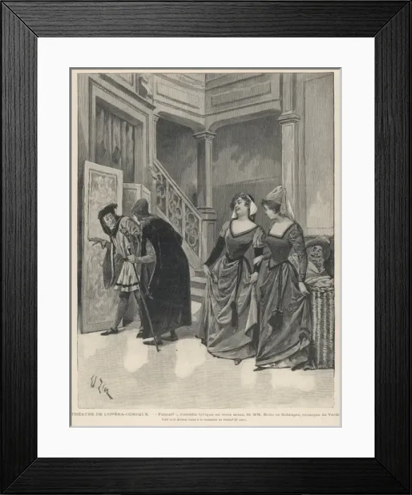 Framed Print : Scene from Falstaff Framed Print : Scene from Falstaff