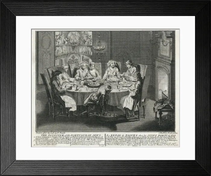 Framed Print : Portuguese Jews celebrating the Passover Framed Print : Portuguese Jews celebrating the Passover