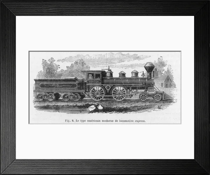 Framed Print : American Camden Train Framed Print : American Camden Train