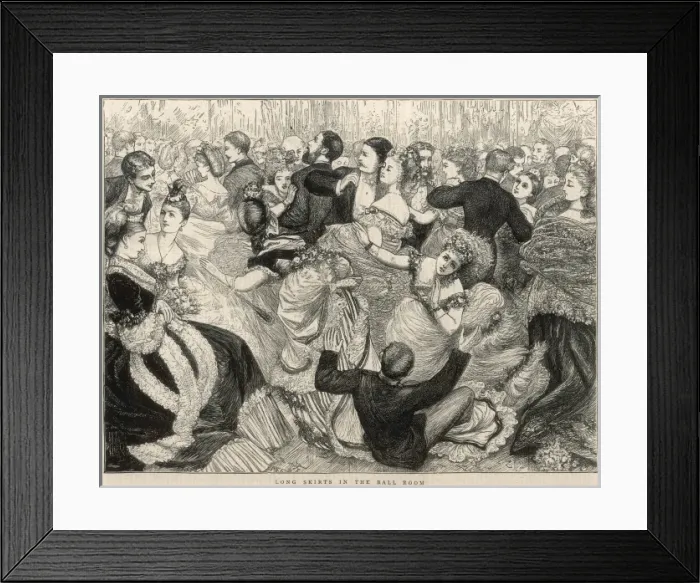 Framed Print : A Crowded Ballroom Framed Print : A Crowded Ballroom