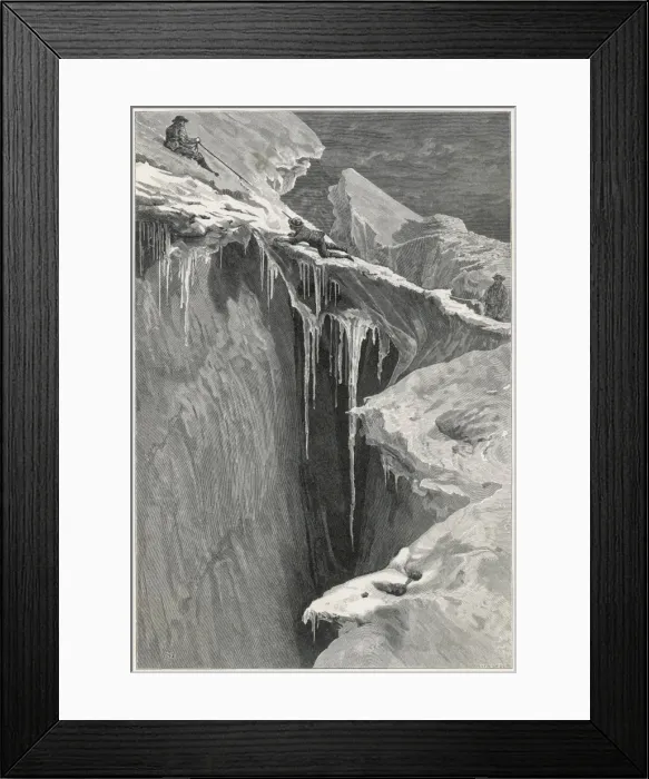 Framed Print : Whymper climbs the Matterhorn