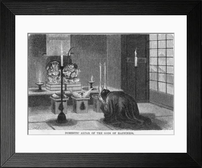 Framed Print : Praying in Japan Framed Print : Praying in Japan