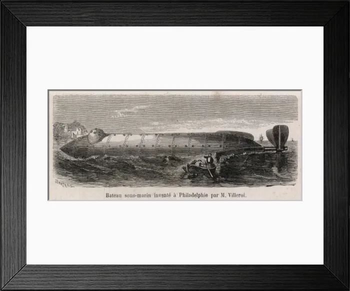 Framed Print : Villeroi Submarine Framed Print : Villeroi Submarine