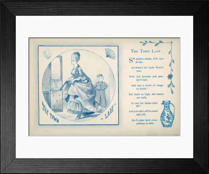 Framed Print : The Town Lady Framed Print : The Town Lady