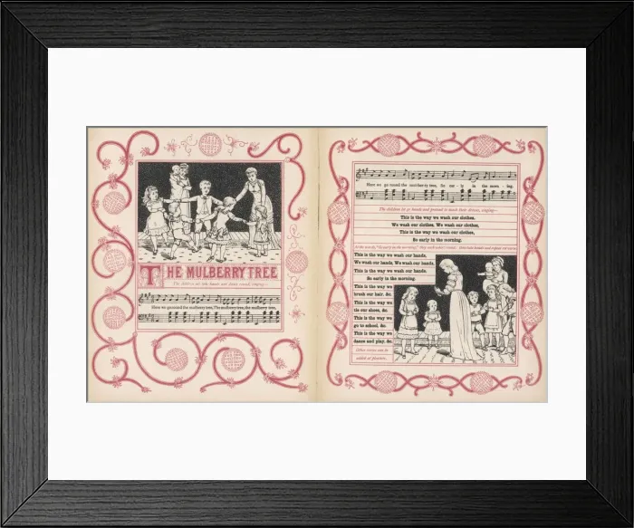 Framed Print : The Mulberry Tree, words and music Framed Print : The Mulberry Tree, words and music