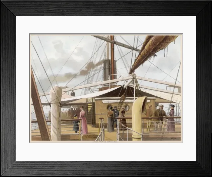 Framed Print : Passengers on Deck Framed Print : Passengers on Deck