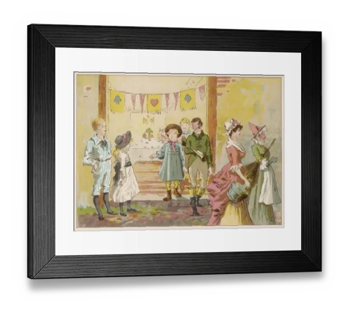 Framed Print : Nursery Rhyme Characters Framed Print : Nursery Rhyme Characters
