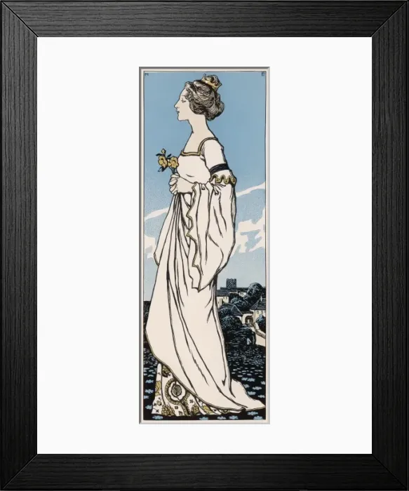 Framed Print : Medieval Princess 1902 Framed Print : Medieval Princess 1902