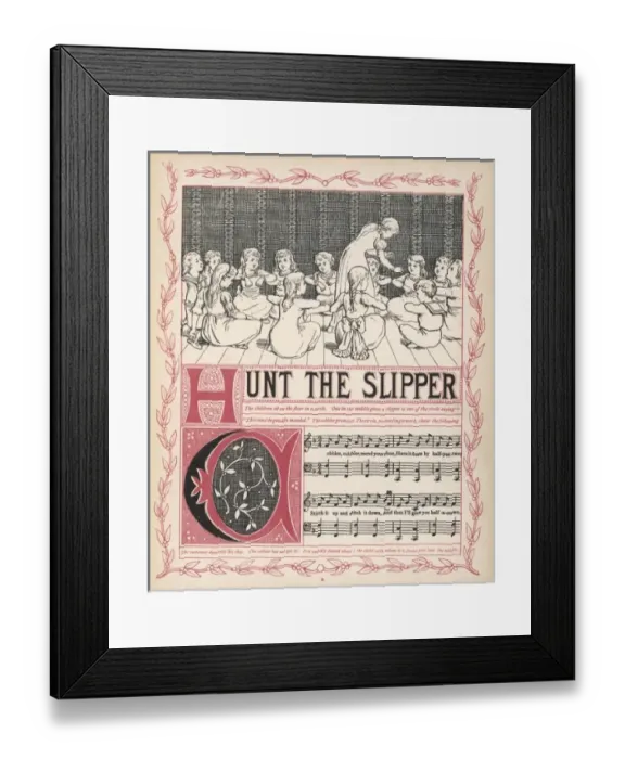 Framed Print : Hunt the Slipper 1886 Framed Print : Hunt the Slipper 1886