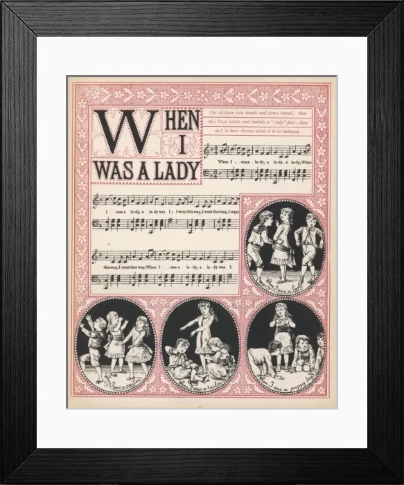 Framed Print : When I was a Lady 1886 Framed Print : When I was a Lady 1886
