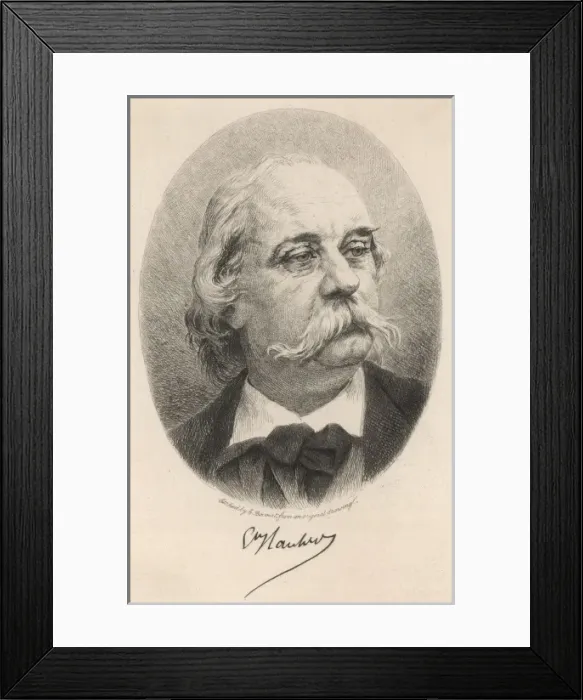 Framed Print : Gustave Flaubert Framed Print : Gustave Flaubert