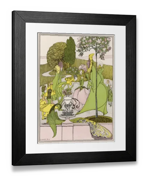Framed Print : Garden Flowers 1902 Framed Print : Garden Flowers 1902