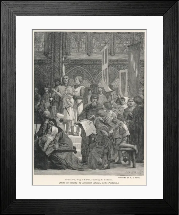 Framed Print : Founder of the Sorbonne Framed Print : Founder of the Sorbonne