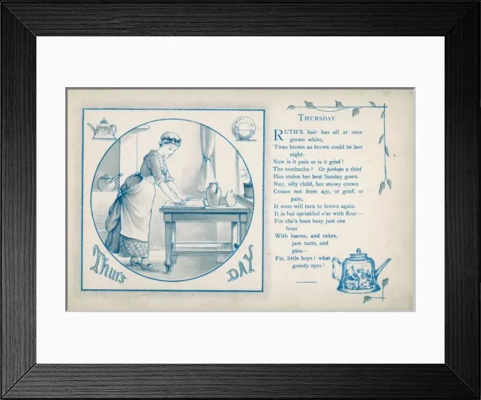 Framed Print : Housemaid Baking 1886 Framed Print : Housemaid Baking 1886