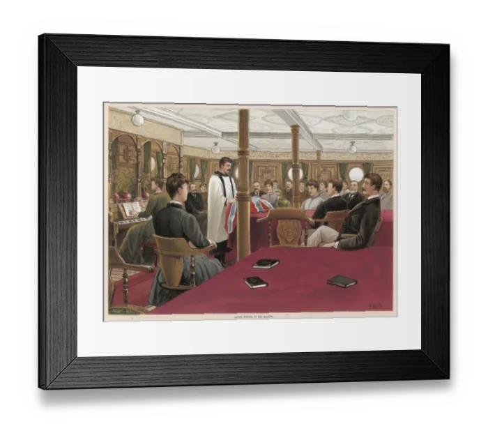 Framed Print : Sunday on Shipboard Framed Print : Sunday on Shipboard