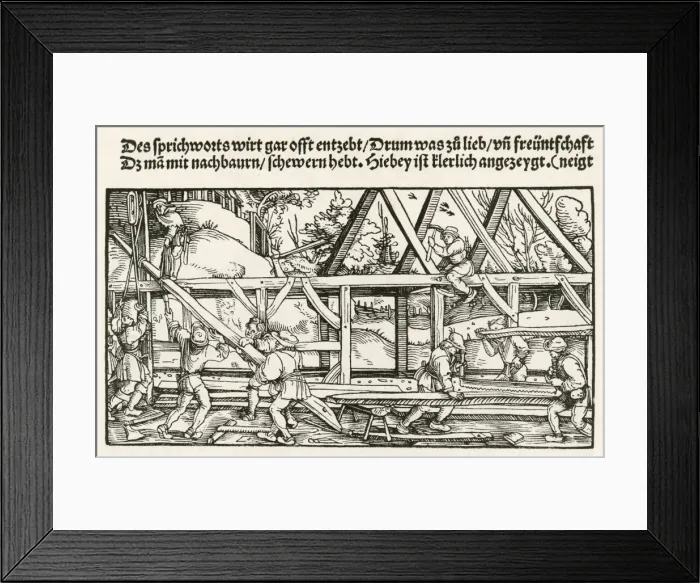 Framed Print : Building from Wood Framed Print : Building from Wood