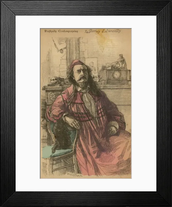Framed Print : BARBEY D AUREVILLY (1808 Framed Print : BARBEY D AUREVILLY (1808