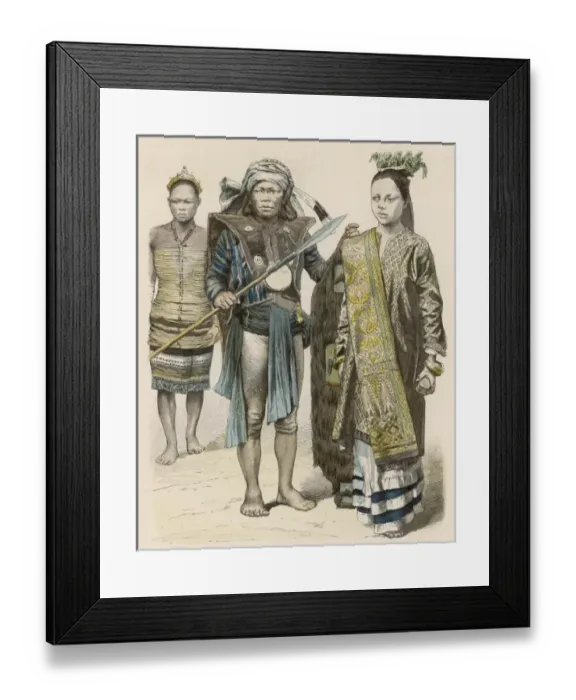 Framed Print : Indonesia Borneo Framed Print : Indonesia Borneo