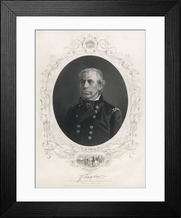 Framed Print : Zachary Taylor / Wellstood Framed Print : Zachary Taylor / Wellstood