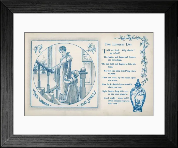 Framed Print : Longest Day 1886 Framed Print : Longest Day 1886