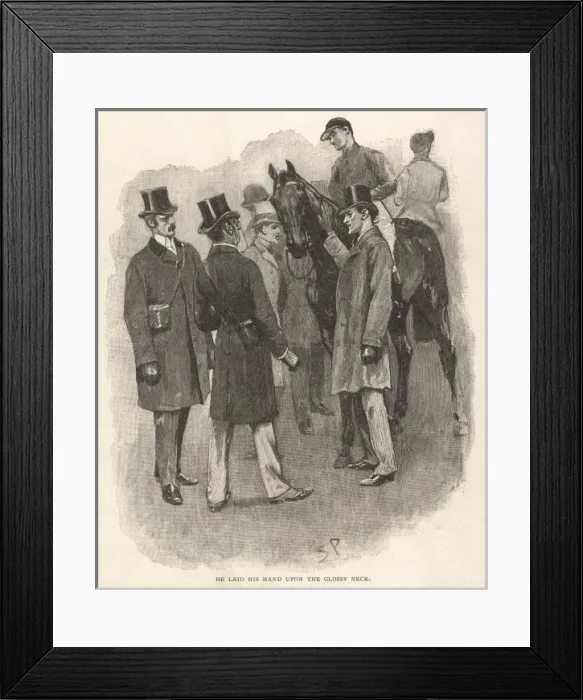 Framed Print : Holmes & Silver Blaze Framed Print : Holmes & Silver Blaze