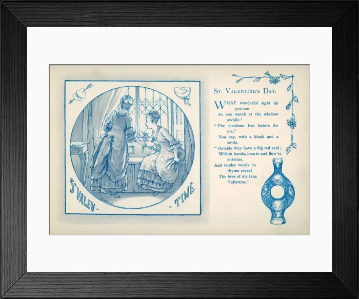 Framed Print : ST VALENTINEs DAY 1886 Framed Print : ST VALENTINEs DAY 1886
