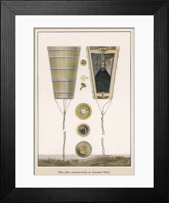 Framed Print : Weapons / Mines at Sea Framed Print : Weapons / Mines at Sea
