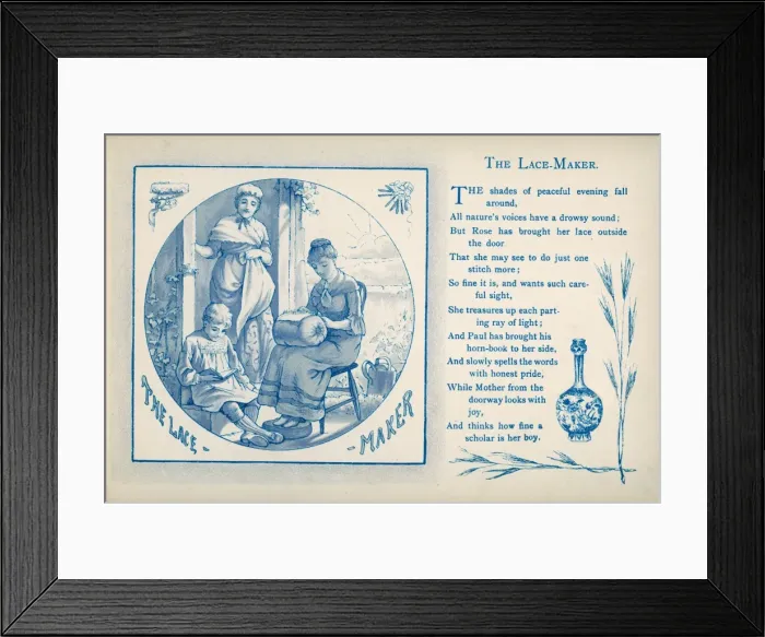Framed Print : Lace Maker 1886 Framed Print : Lace Maker 1886