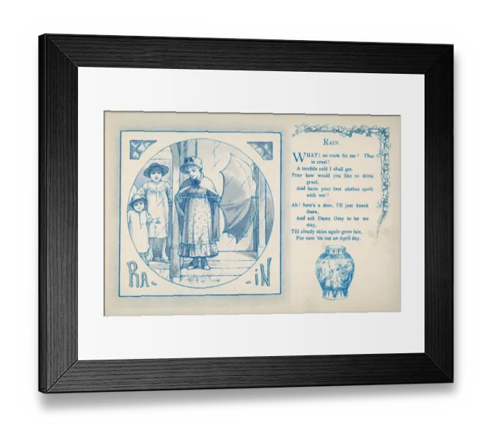 Framed Print : Rainy Day 1886 Framed Print : Rainy Day 1886