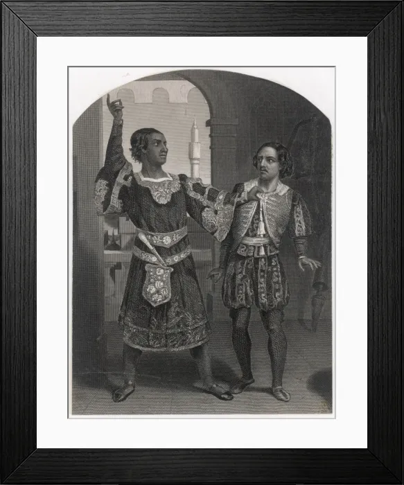 Framed Print : Othello and Iago Framed Print : Othello and Iago