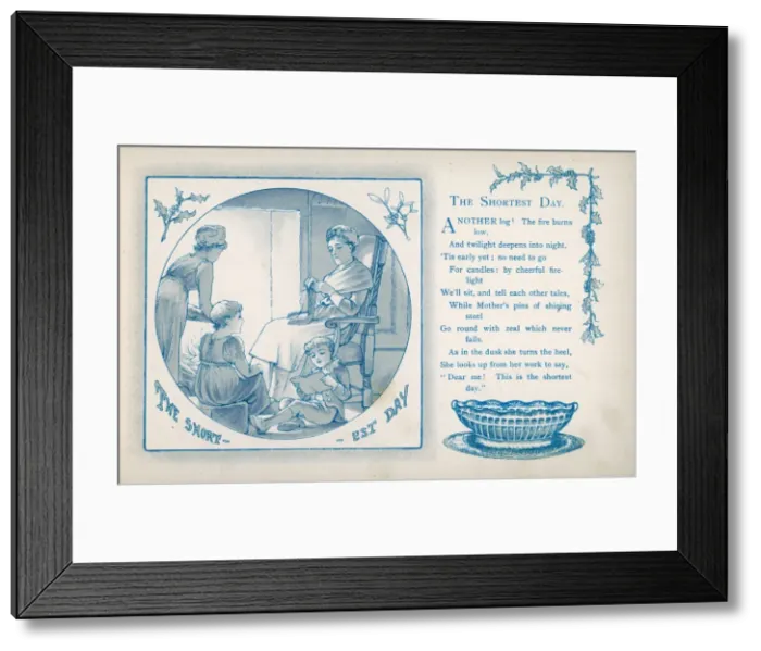 Framed Print : Shortest Day 1886 Framed Print : Shortest Day 1886