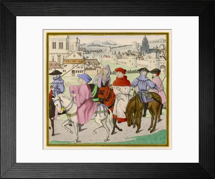 Framed Print : Canterbury Pilgrims Framed Print : Canterbury Pilgrims