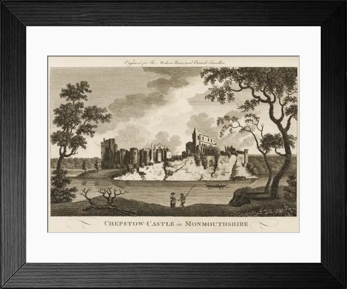 Framed Print : Wales / Chepstow Castle Framed Print : Wales / Chepstow Castle