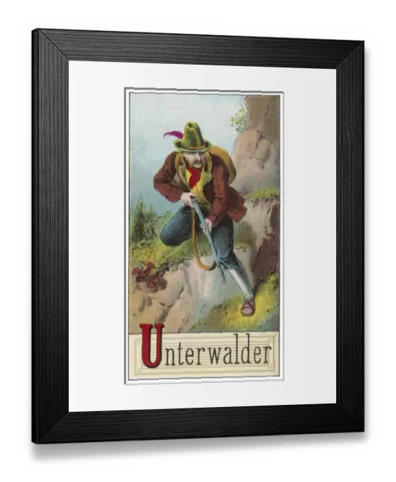 Framed Print : Racial Types Swiss Man Framed Print : Racial Types Swiss Man