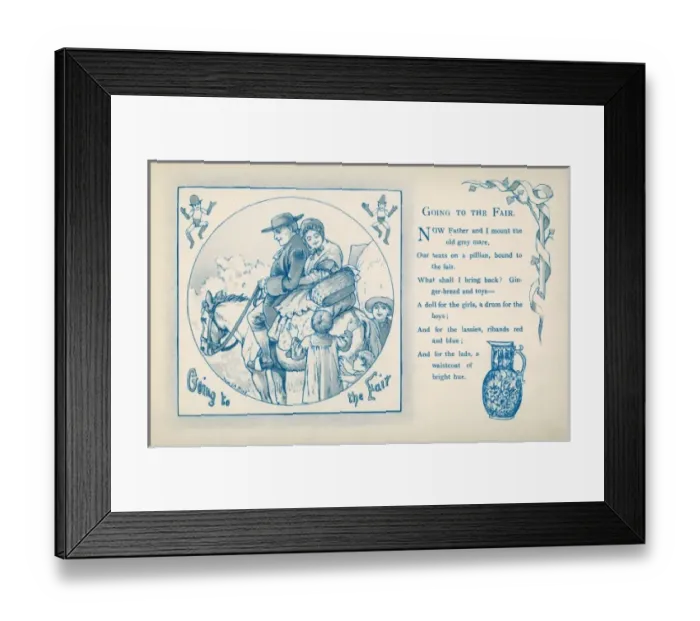 Framed Print : Couple on Horse 1886 Framed Print : Couple on Horse 1886