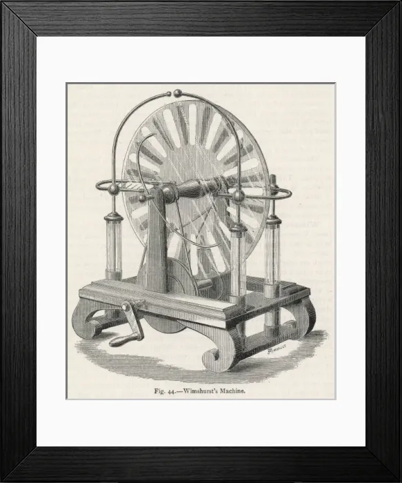Framed Print : Electrostatic Generator Framed Print : Electrostatic Generator