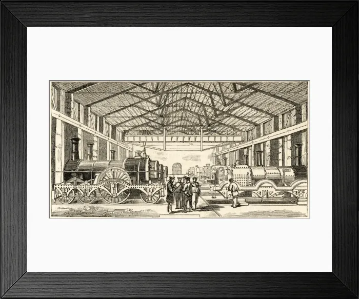 Framed Print : Rail / Manufacture Framed Print : Rail / Manufacture