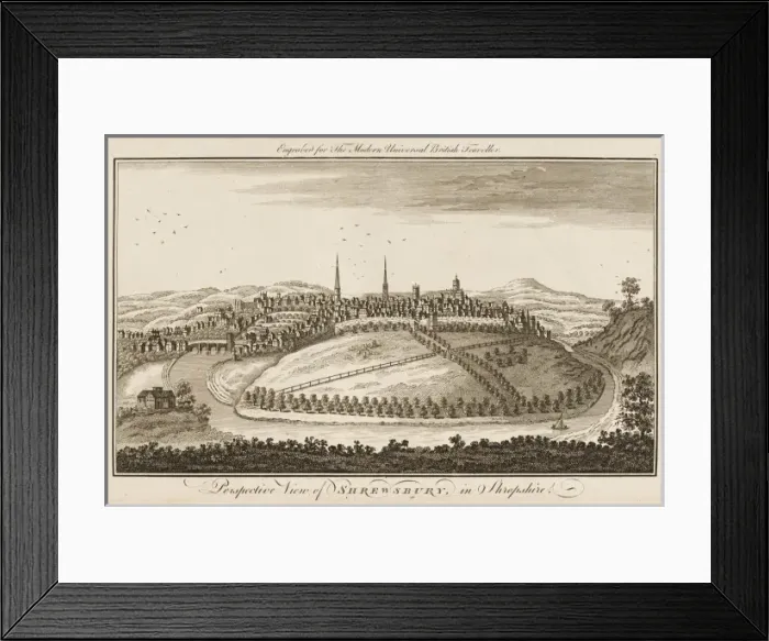 Framed Print : SHREWSBURY / COOKEs 1779 Framed Print : SHREWSBURY / COOKEs 1779