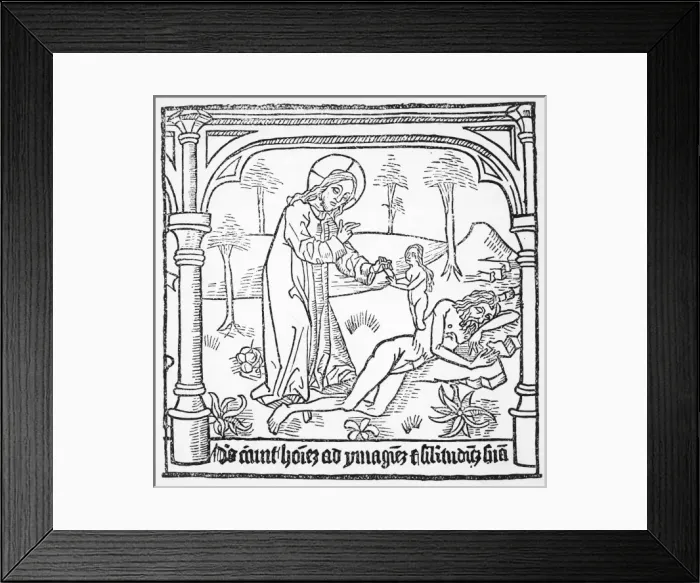 Framed Print : God Creates Eve from Rib