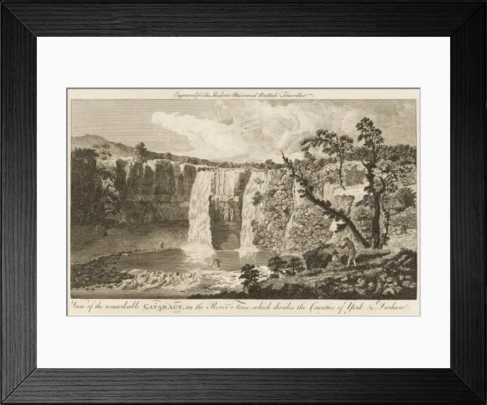 Framed Print : Waterfall on the Tees Framed Print : Waterfall on the Tees