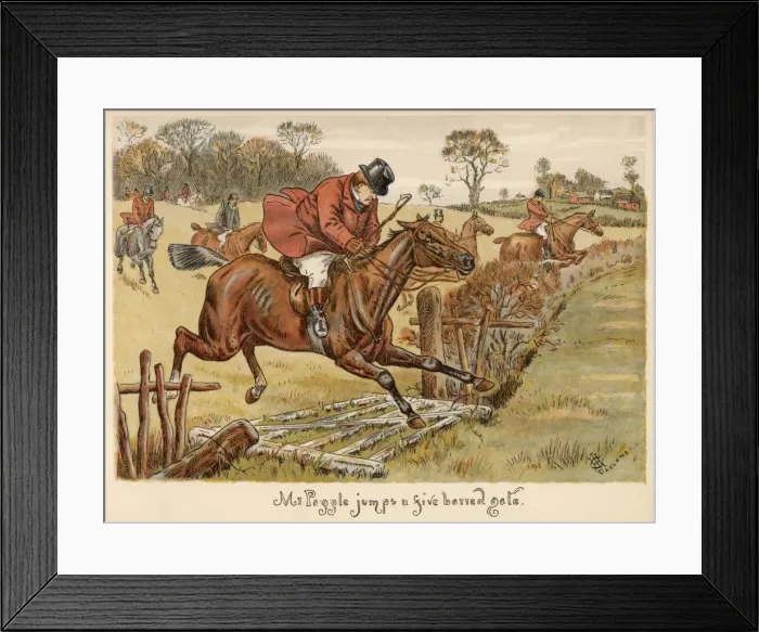 Framed Print : Mr Popple Jumps Gate Framed Print : Mr Popple Jumps Gate