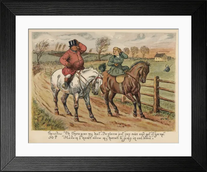 Framed Print : Mr Popple and the Widow Framed Print : Mr Popple and the Widow