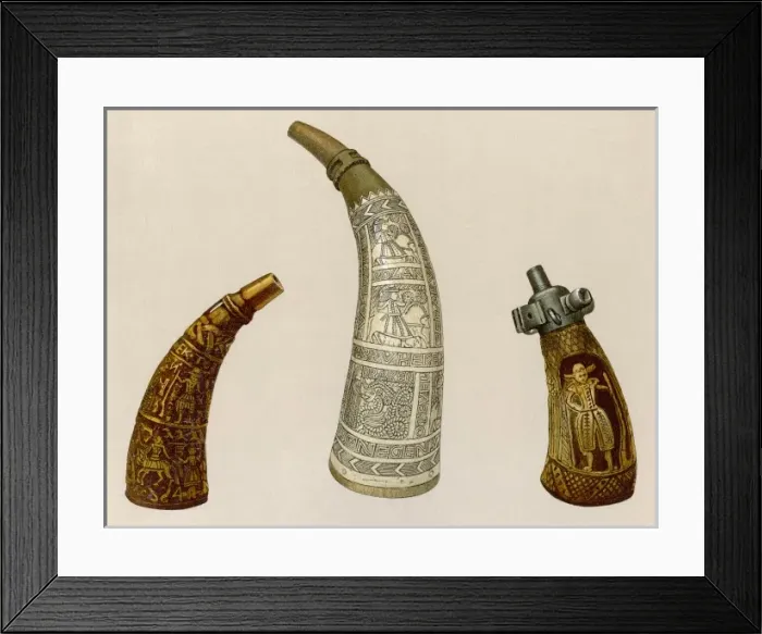 Framed Print : Gunpowder Horns Framed Print : Gunpowder Horns