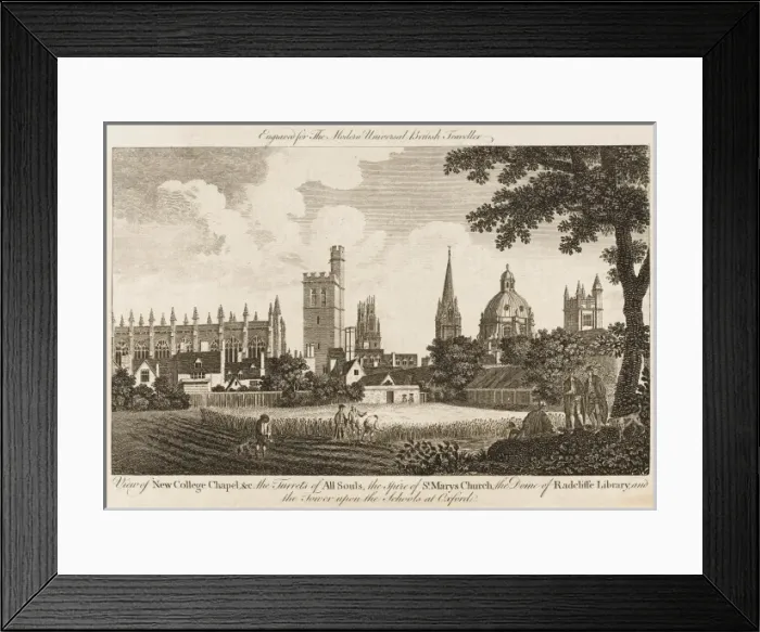Framed Print : OXFORD / COOKEs 1779 Framed Print : OXFORD / COOKEs 1779