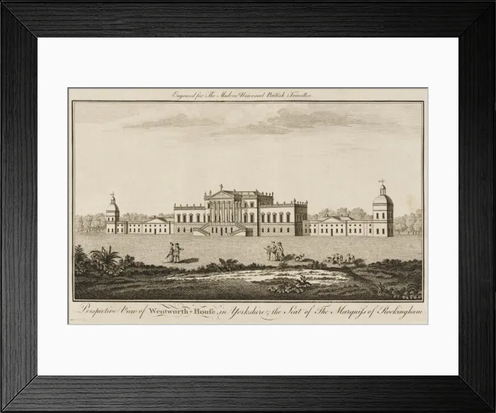 Framed Print : Wentworth Wood Hse / Cooke Framed Print : Wentworth Wood Hse / Cooke